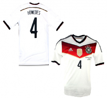 Adidas Alemania camiseta  4 Benedikt Höwedes copa del mundo 2014 camiseta caldearse blanco senor XL