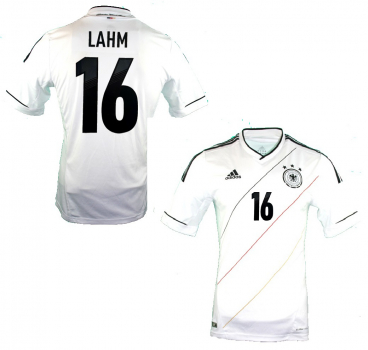 Adidas Deutschland Trikot 16 Philipp Lahm Euro 2012 DFB Weiß Climacool Herren S oder XL