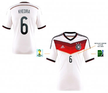 Adidas Deutschland Trikot 6 Sami Khedira WM 2014 DFB Heim Herren L