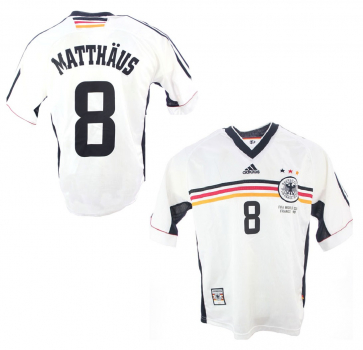 Adidas Deutschland Trikot 8 Lothar Matthäus WM 1998 Home DFB Herren XL