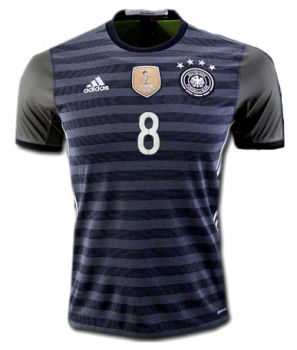 Adidas Deutschland Trikot 8 Mesut Özil Euro 2016 DFB Auswärts Grau Herren M