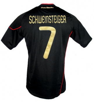 Adidas Alemania camiseta 7 Bastian Schweinsteiger Copa del Mondo 2010 negro senor S-M el nino 176 cm