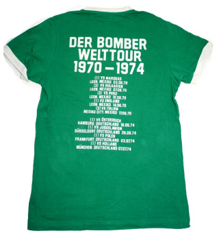 Adidas Deutschland Trikot WM 1974 Gerd Müller T-Shirt Grün DFB Herren S