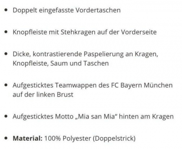 Adidas FC Bayern München Jacke Trachtenjacke Mia San Mia Grau Oktoberfest Herren S oder M