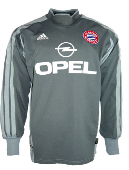 Adidas FC Bayern München Torwart Trikot 1 Oliver Kahn Opel Grau 2001/02 NEU Herren XL 2XL XXL