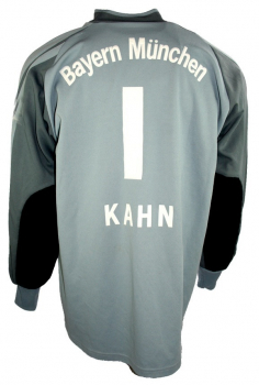 Adidas FC Bayern München Torwart Trikot 1 Oliver Kahn Opel Grau 2001/02 NEU Herren XL 2XL XXL