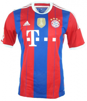 Adidas FC Bayern München Trikot 2014/15 Heim Rot Blau Herren M