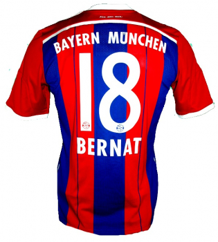 Adidas FC Bayern Múnich camiseta 18 Juan Bernat 2014/15 nuevo senor M