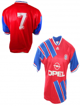 Adidas FC Bayern München Trikot 7 Mehmet Scholl 1993/94 1994/95 rot Opel Herren S