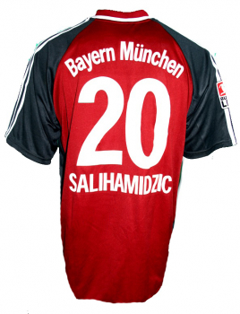 Adidas FC Bayern Múnich Camiseta 20 Hasan Salihamidžić 2002/03 T-Mobile senor L o XL