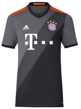 Adidas FC Bayern München Trikot 17 Jerome Boateng 2016/17 Auswärts grau 3rd Herren S