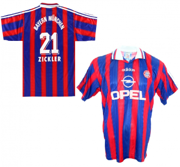 Adidas FC Bayern München Trikot 21 Alexander Zickler 1995/96 Opel Herren S