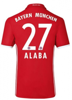 Adidas FC Bayern München Trikot 27 David Alaba 2016/17 heim rot Herren S