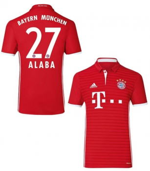 Adidas FC Bayern München Trikot 27 David Alaba 2016/17 heim rot Herren S