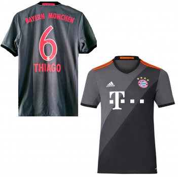 Adidas FC Bayern München Trikot 6 Thiago Alcantara 2016/17 Auswärts 3rd Herren M