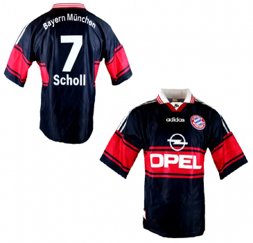 Adidas FC Bayern München Trikot 7 Mehmet Scholl 1997/98 Opel Herren XL
