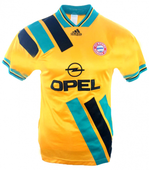 Adidas FC Bayern München Trikot 1993/94 & 1994/1995 gelb Opel Equipment Herren M oder XL & Kinder 164 cm