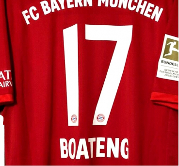 Adidas FC Bayern München Trikot 17 Jerome Boateng 2019/20 Heim Telekom T-com heim rot Herren M