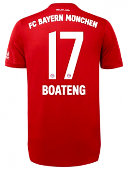 Adidas FC Bayern München Trikot 17 Jerome Boateng 2019/20 Heim Telekom T-com heim rot Herren M
