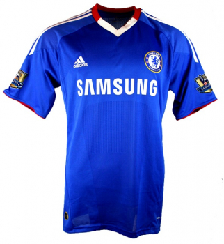 Adidas FC Chelsea London Trikot 8 Frank Lampard 2010/11 Blau Samsung Matchworn Herren L