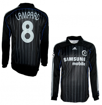 Adidas FC Chelsea Trikot 8 Frank Lampard 2006/07 Formotion matchworn Schwarz Herren XL