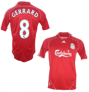 Adidas FC Liverpool Trikot 8 Steven Gerrard 2006-08 Carlsberg Heim Herren M