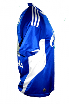 Adidas FC Schalke 04 jersey 14 Gerald Asamoah 2008/09 Gazprom blue home men's S