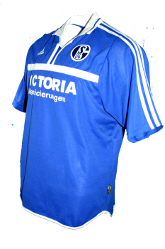 Adidas FC Schalke 04 Trikot 8 Jörg Böhme 2000/01 Victoria Matchworn Herren XL