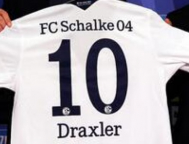 Adidas FC Schalke 04 Trikot 10 Julian Draxler 2013/14 Gazprom weiß retro look Neu Herren XL