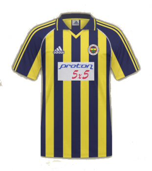 Adidas Fenerbahce Istanbul Trikot 1999/00 2000 Proton 5x5 heim Herren S