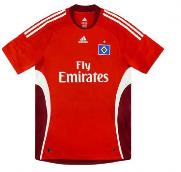 Adidas Hamburger SV Trikot 2009/10 Fly Emirates rot Europa League Herren S-M = 176 cm Kinder XL