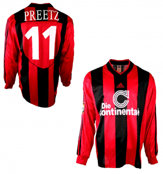 Adidas Hertha BSC Berlin Trikot 11 Michael Preetz 1998/99 Continentale Matchworn Herren XL