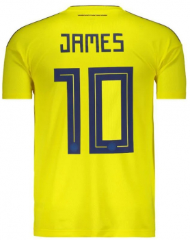 Adidas Kolumbien Trikot 10 James Rodriguez WM 2018 heim gelb Herren L