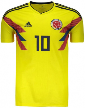 Adidas Kolumbien Trikot 10 James Rodriguez WM 2018 heim gelb Herren L