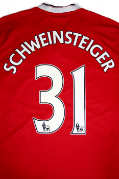 Adidas Manchester United Trikot 31 Bastian Schweinsteiger 2015/16 Chevrolet Heim Herren 2XL/XXL