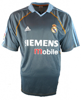Adidas Real Madrid jersey 5 Zinedine Zidane 2003/04 Away grey men's M
