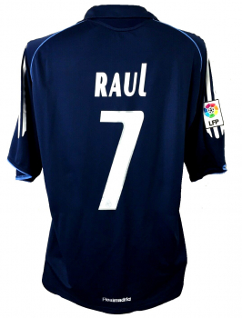 Adidas Real Madrid Trikot 7 Raul 2005/2006 auswärts Siemens Matchworn Herren XL