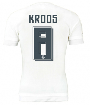 Adidas Real Madrid Trikot 8 Toni Kroos 2015/16 Heim weiß Fly Emirates Herren L