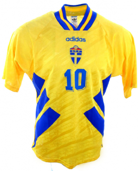 Adidas Schweden Trikot 10 Martin Dahlin 1994 WM USA Herren XL