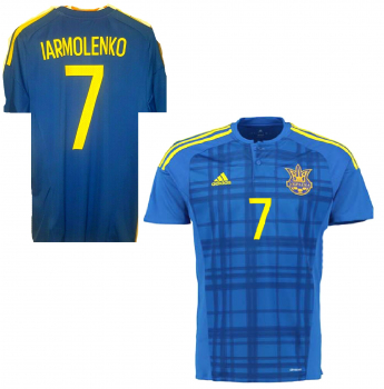 Adidas Ukraine Trikot 7 Andrij Jarmolenko Iarmolenko Yarmolenko Euro 2016 heim blau Herren M