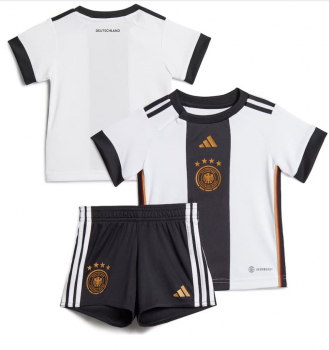 Adidas Deutschland Trikot WM 2022 heim weiß DFB 4 Sterne Minikit Baby Kind 68 cm 3-6m & 80 cm 9-12m
