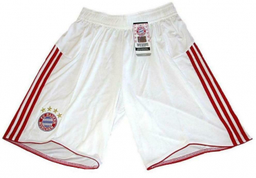 Adidas FC Bayern München Torwarttrikot Hose Shorts 2007, 2008, 2009 weiß Torwart Herren M