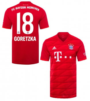 Adidas FC Bayern München Trikot 18 Leon Goretzka 2019/20 Heim Telekom T-com heim rot Herren L