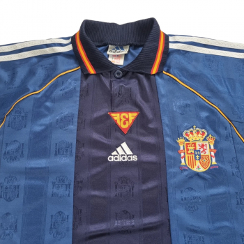 Adidas Spanien Trikot WM 1998 Weltmeisterschaft 98 France auswärts marine Herren M