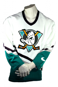 Nike Anaheim Mighty Ducks Trikot NHL Eishockey Weiß Movie Herren S/M/L/XL/XXL