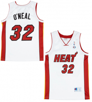 Champion Miami Heat Trikot 32 Shaquille O'Neal NBA Swingman weiß Herren L