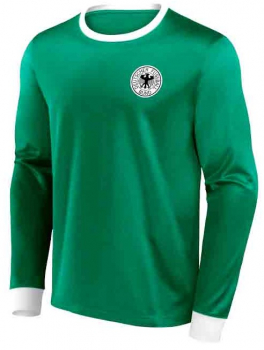 Retro Deutschland Trikot WM 1974 DFB Weltmeister grün langarm Herren XL