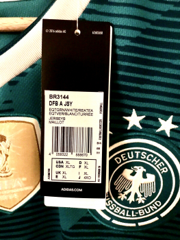 Adidas Deutschland Trikot WM 2018 Auswärts Grün DFB 4 Sterne Neu Herren M oder XL