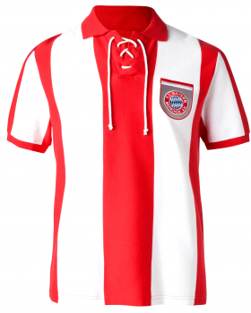 Retro FC Bayern München Trikot 1924-1969 1970 1971 1972 1973 1974 finale  rot weiß retro Herren M oder 2XL / XXL
