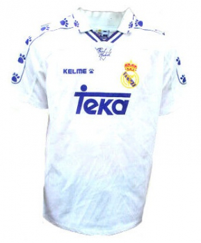 Kelme Real Madrid Trikot 8 Predrag Mijatović 1996/97 Teka Weiß CL Herren L